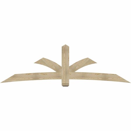 Ekena Millwork Davenport Rough Sawn Timber Gable Bracket, Douglas Fir, 108"W x 31 1/2"H x 4"D x 6"F, 7/12 Pitch GBW108X31X0406DAV00RDF